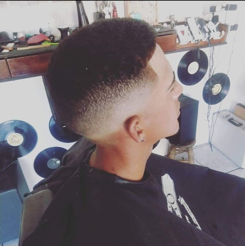 Corte feito na barbearia
