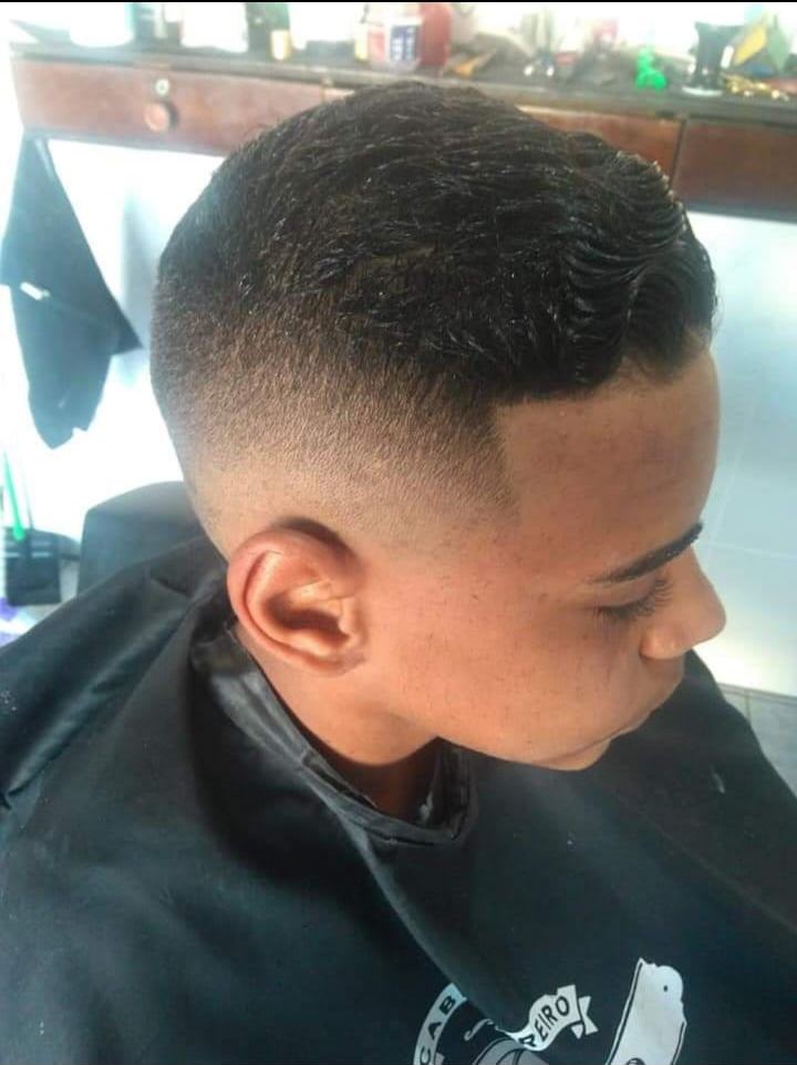 Corte feito na barbearia
