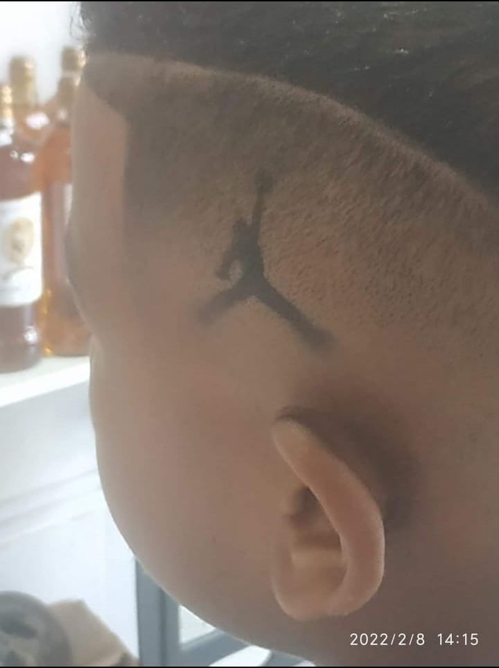 Corte feito na barbearia